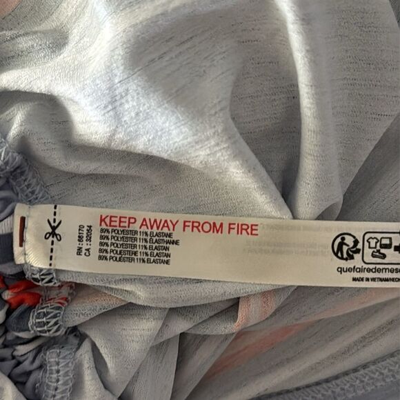 NWT Free People Tempo Mode Striped Sleeveless Muscle Tee Ruched Breathable - Picture 6 of 13